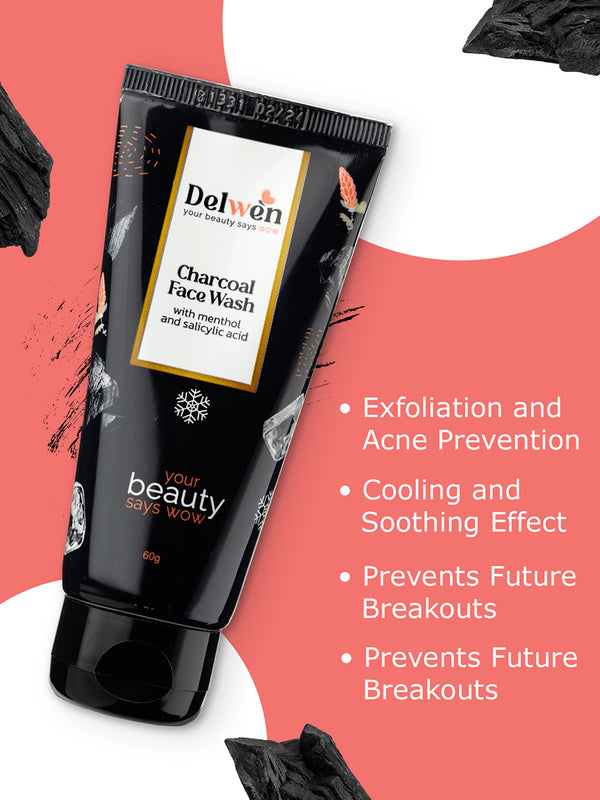 Charcoal Face Wash with Menthol & Salicylic